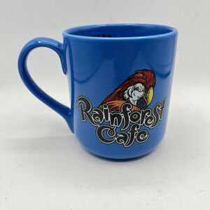 Rainforest Coffee Mug Café Parrot Rio Blue Large Cup 18 oz